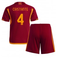 AS Roma Bryan Cristante #4 Domaci Dres za djecu 2023-24 Kratak Rukav (+ Kratke hlače)